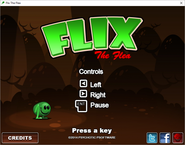 Flix The Flea Title Screen
